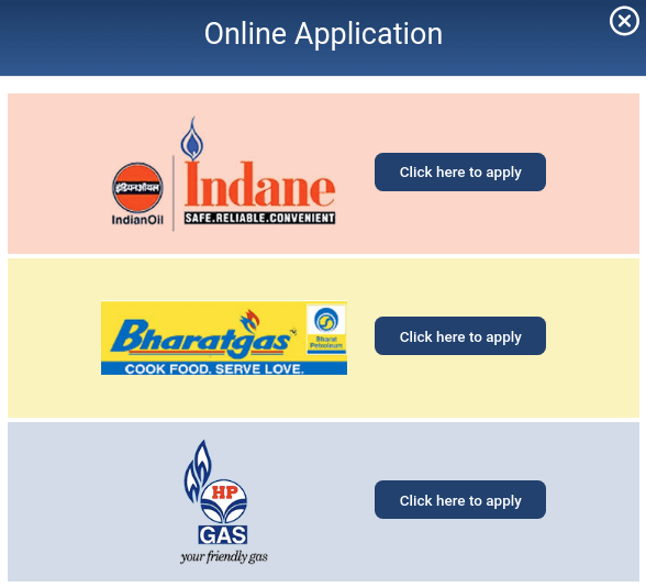 Choose Ujjwala Scheme Gas Company