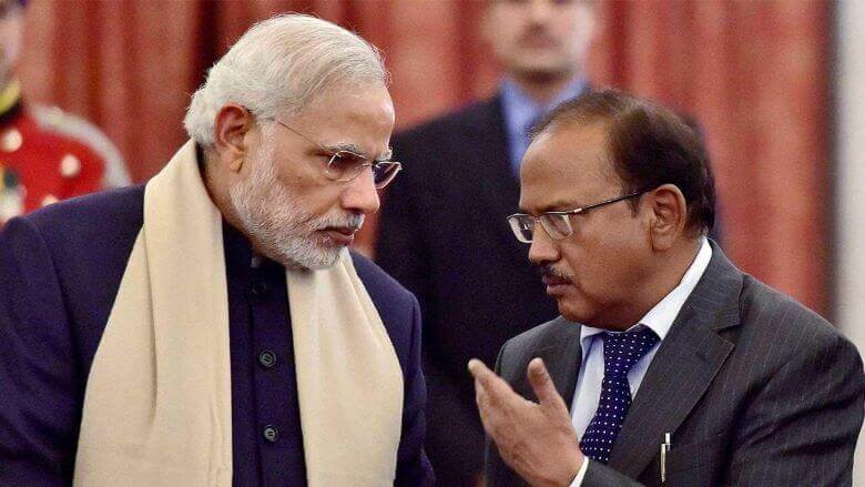 NSA Chief Ajit Doval with PM Narinder Modi