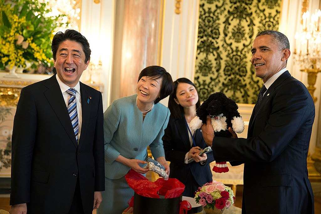 Japan PM Sinzo Abe With USA PM Barak Obama