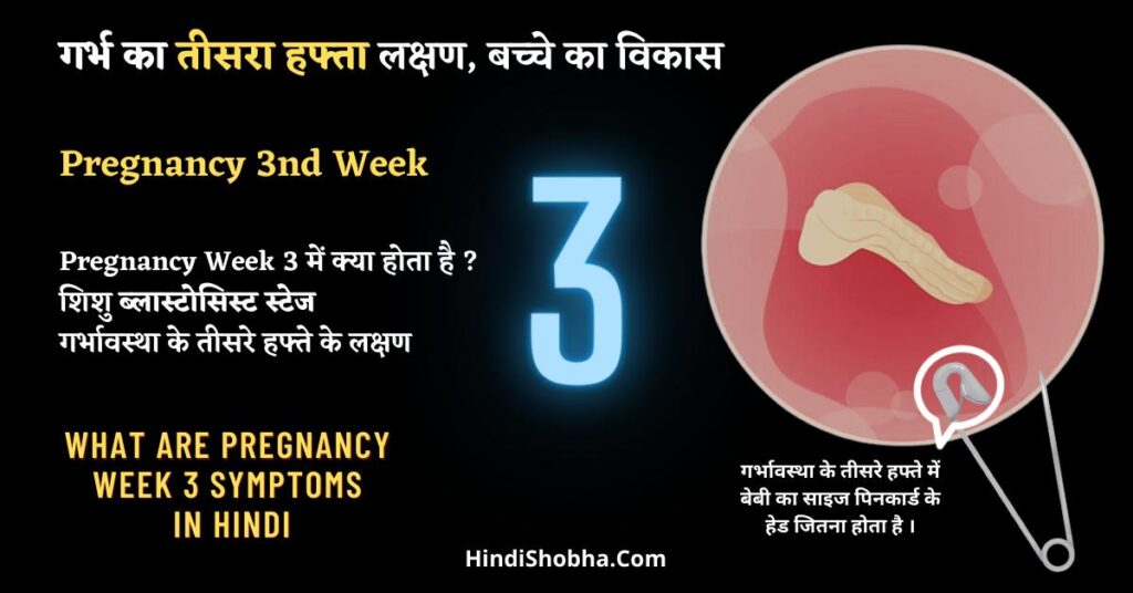 Pregnancy Week 3 Symptoms in Hindi