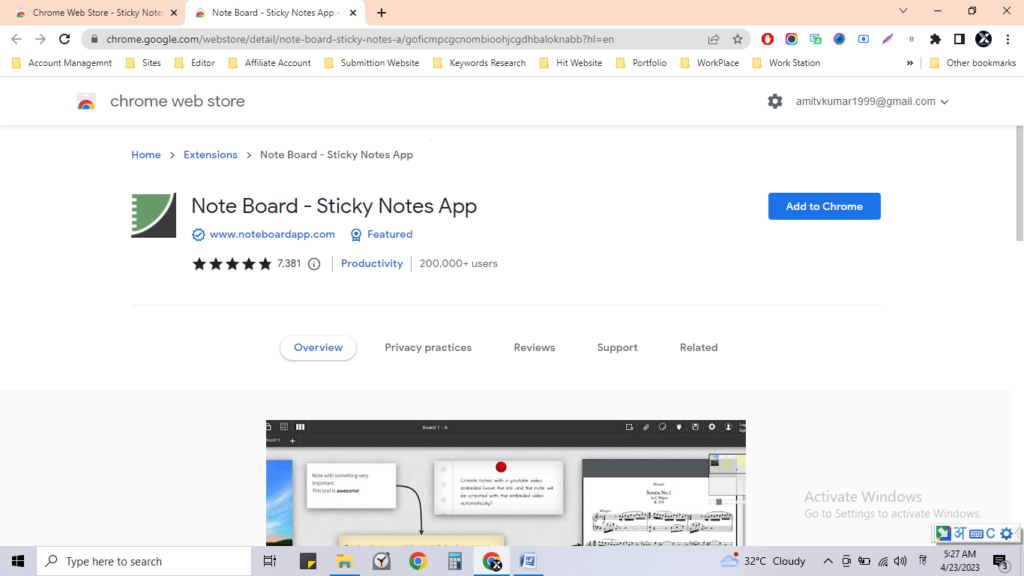 best chrome extension for stycky note 