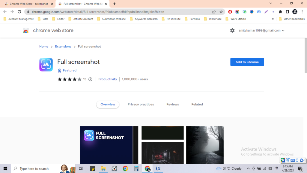 Best Chrome Extension for Take Screenshot in hindi