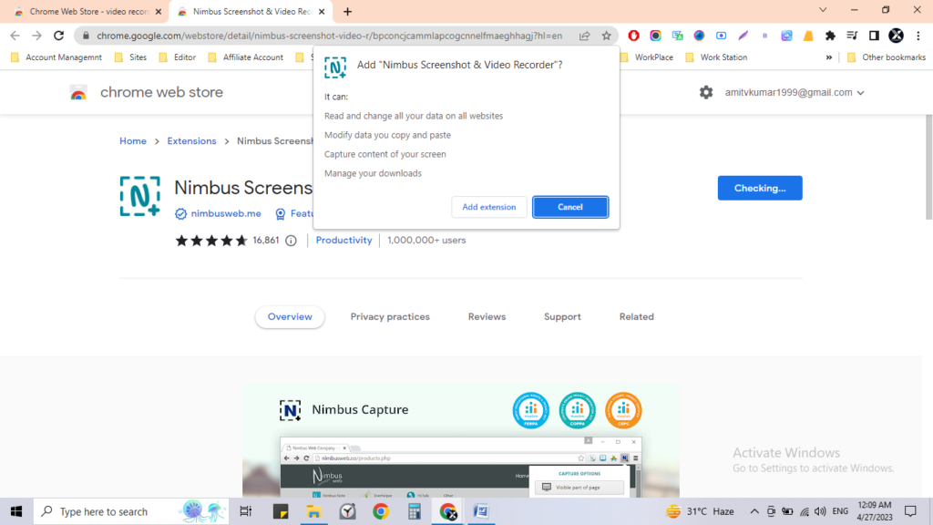 Video Recording Chrome Extention Download