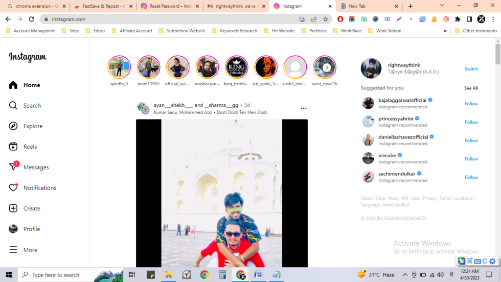 Best chrome extension instagram post download in hindi 